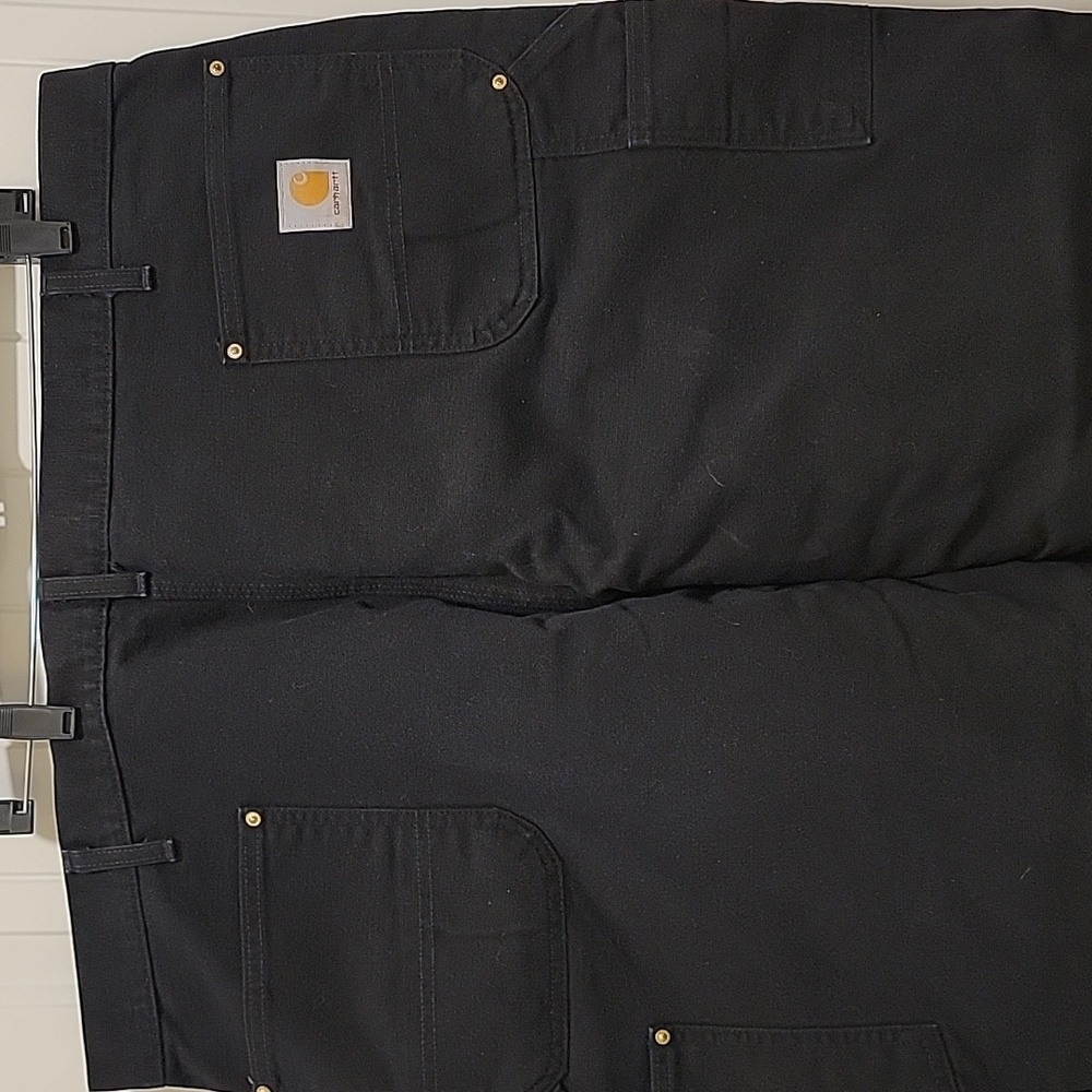 Carhartt Double Knee B01-BLK Original Fit Union Made Vintage Pants Size 46x34 - Picture 5 of 10
